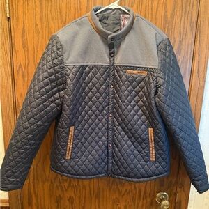 Men's Quilted Button Down Jacket.